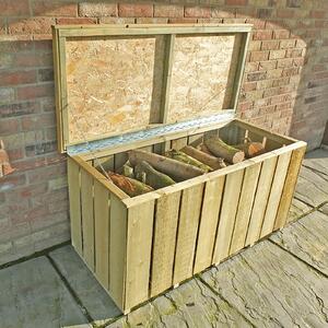 Shire Sawn Timber Garden Storage Log Box 4x2