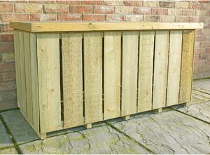 Shire Sawn Timber Garden Storage Log Box 4x2