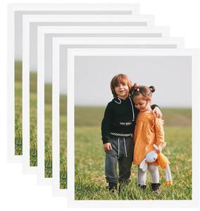 Photo Frames Collage 5 pcs for Wall or Table White 40x50 cm MDF