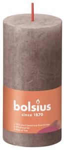 Bolsius Rustic Pillar Candles Shine 8 pcs 100x50 mm Rustic Taupe