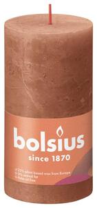Bolsius Rustic Pillar Candles Shine 4 pcs 130x68 mm Rustic Pink