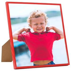 Photo Frames Collage 10 pcs for Wall or Table Red 20x20 cm MDF