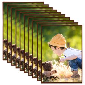 Photo Frames Collage 10pcs for Wall or Table Bronze 15x21cm MDF