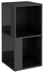 Corner Cabinet High Gloss Grey 33x33x67 cm Engineered Wood