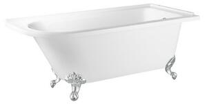 Bathstore Stanton Shower Bath With Silver Feet - Right Hand