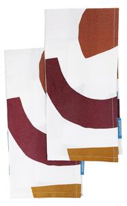 House Beautiful Bright Abstract Print Tea Towels - 2 Pack