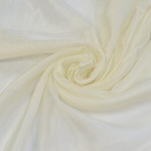 By the Metre Bella Ivory Voile Fabric Cream