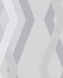 Topchic Wallpaper Graphic Lines Diamonds Grey