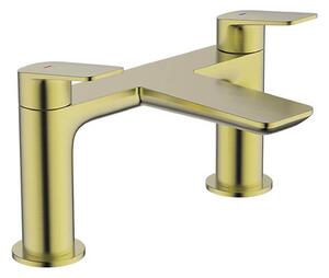Bathstore Aero Floorstanding Bath Filler Tap Brushed Brass