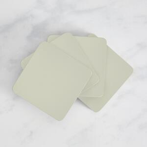 Set of 4 Painted Wooden Coasters Grey