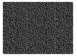 Set of 4 Dottie Placemats Black and White