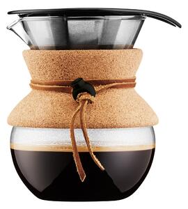 Bodum Pour Over Coffee Maker with Removable Cork Sleeve Clear/Brown/Black