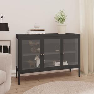 Sideboard Anthracite 105x35x70 cm Steel and Glass