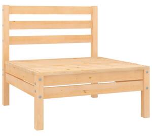 Garden Middle Sofa Solid Wood Pine