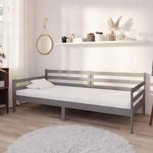 Day Bed Grey Solid Pinewood 90x200 cm