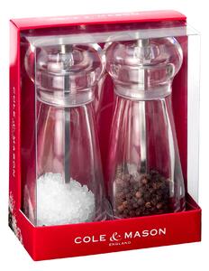 Cole & Mason Lancing Salt and Pepper Mill Set Clear