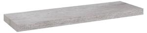 Floating Wall Shelf Concrete Grey 80x23.5x3.8 cm MDF