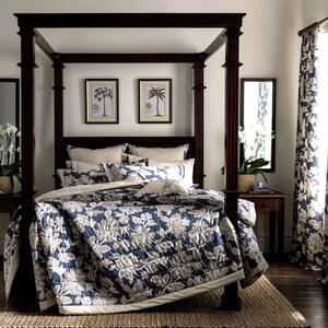 Dorma Samira Blue Bedspread Blue