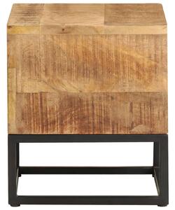 Side Table 30x30x33 cm Rough Mango Wood