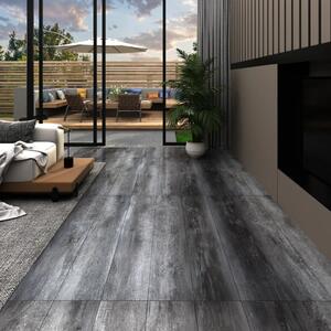 Self-adhesive PVC Flooring Planks 5.21 m? 2 mm Shiny Grey