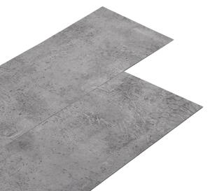 Self-adhesive PVC Flooring Planks 5.21 m? 2 mm Cement Brown