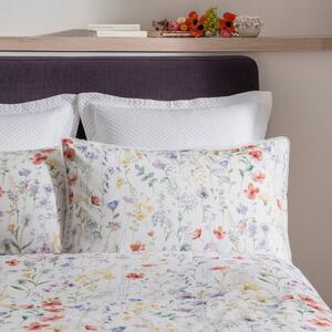 Dorma Wildflower Standard Pillowcase White / Purple