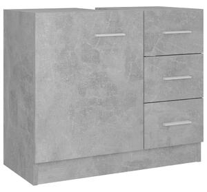 Sink Cabinet Concrete Grey 63x30x54 cm Engineered Wood