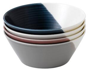 Set of 4 Royal Doulton Bowls of Plenty 16cm Bowls Blue/Red/Yellow