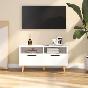 TV Cabinet White 90x40x48.5 cm Engineered Wood