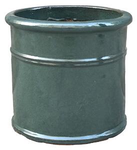 Malay Cylinder Green Plant Pot - 25cm