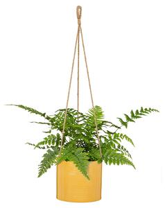 Hanging Yellow Plant Pot - 14cm