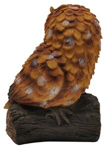 Lifelike Tawny Owl Garden Ornament