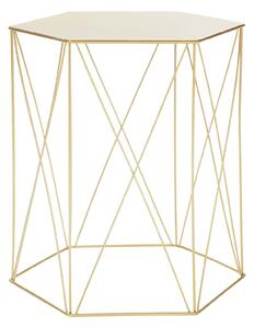 Hex Side Table Set Of 2 Gold