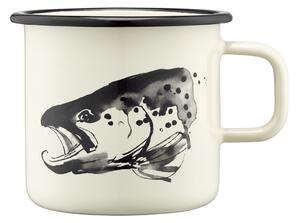 Muurla Teemu Järvi x Muurla enamel mug 55 cl Pike & Trout