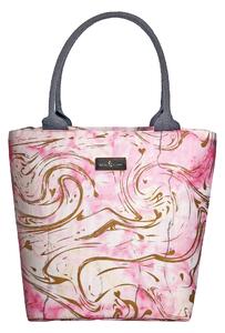 Beau and Elliot Quartz Insulated Lunch Tote White, Pink and Olive