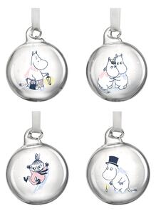 Muurla Moomin Christmas Bauble Ø5 cm 4-pack Let it snow