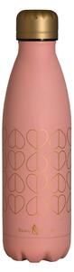 Beau and Elliot Blush 500ml Stainless Steel Insulated Drinks Bottle Pink and Gold