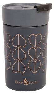 Beau and Elliot Dove 300ml Insulated Travel Mug Grey and Brown