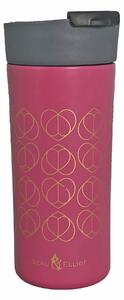 Beau and Elliot Orchid Grande 450ml Insulated Travel Mug Pink and Grey