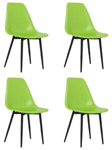 Dining Chairs 4 pcs Green PP