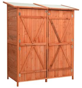 Garden Tool Shed 140x75x160 cm Solid Firwood