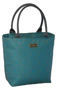 Beau and Elliot Teal Insulated Lunch Tote Blue, Gold and Black