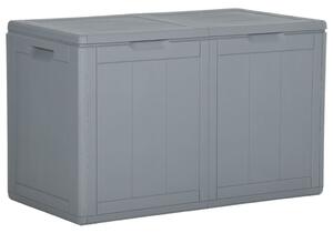 Garden Storage Box 180L Grey PP Rattan