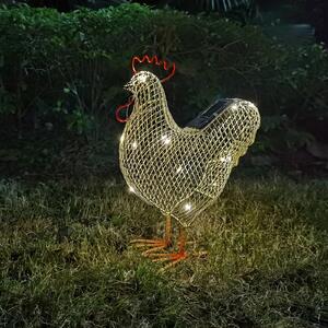 Solar Mesh Chicken Garden Light
