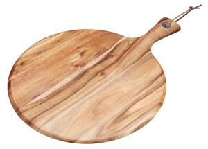 KitchenCraft Natural Elements Acacia Round Paddle Brown
