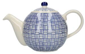 London Pottery Lattice Blue Teapot Blue