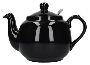 London Pottery Gloss Black Farmhouse Teapot Black