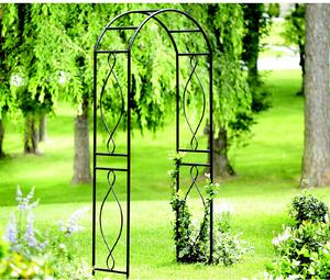 Panacea Arched Top Steel Garden Arch - Black