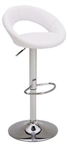 Knox Faux Leather Bar Stool White