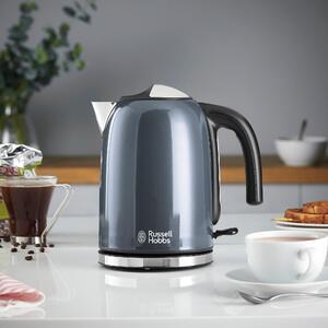 Russell Hobbs Colours Plus 1.7L Storm Grey Kettle Silver